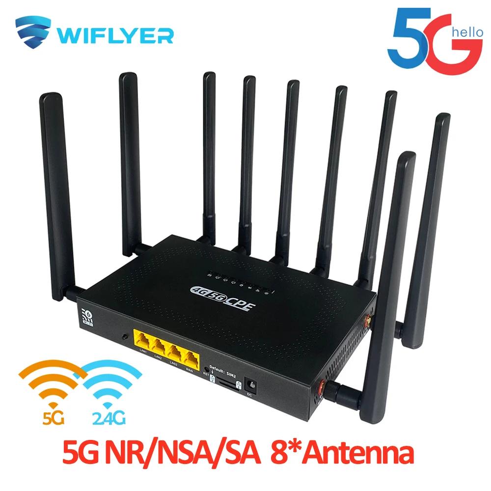   5G ,  6 3000Mbps  SIM ī, 5g ,  ⰡƮ LAN, 2.4Ghz, 5Ghz, 8 ׳, 4  4 MIMO Ȩ 
